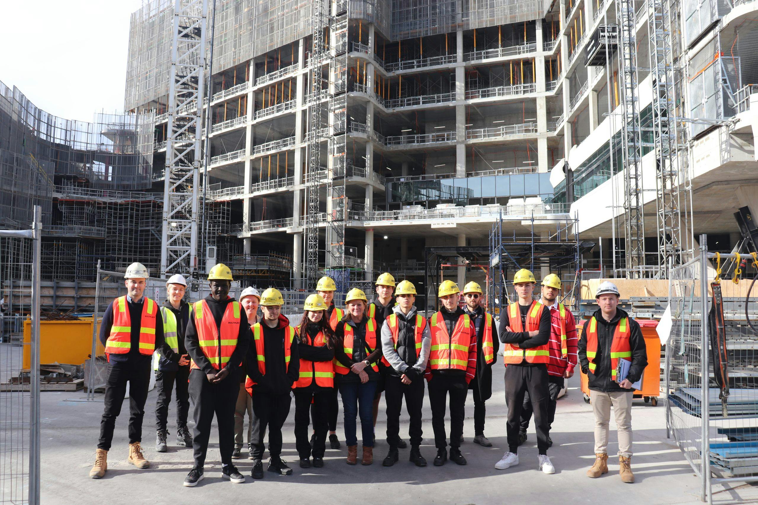 Footscray High School VCE and VCE Vocational Major students recently visited the new Footscray Hospital site